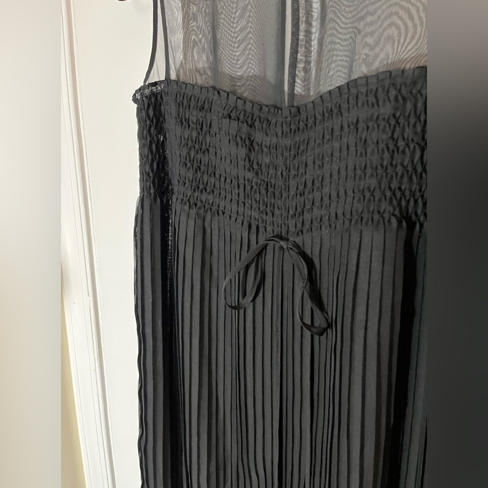French Connection Black Sheer Top Mini Dress - Picture 6 of 9